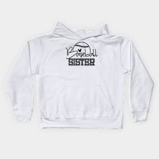 Proud Baseball Sister, Sports Gift Kids Hoodie